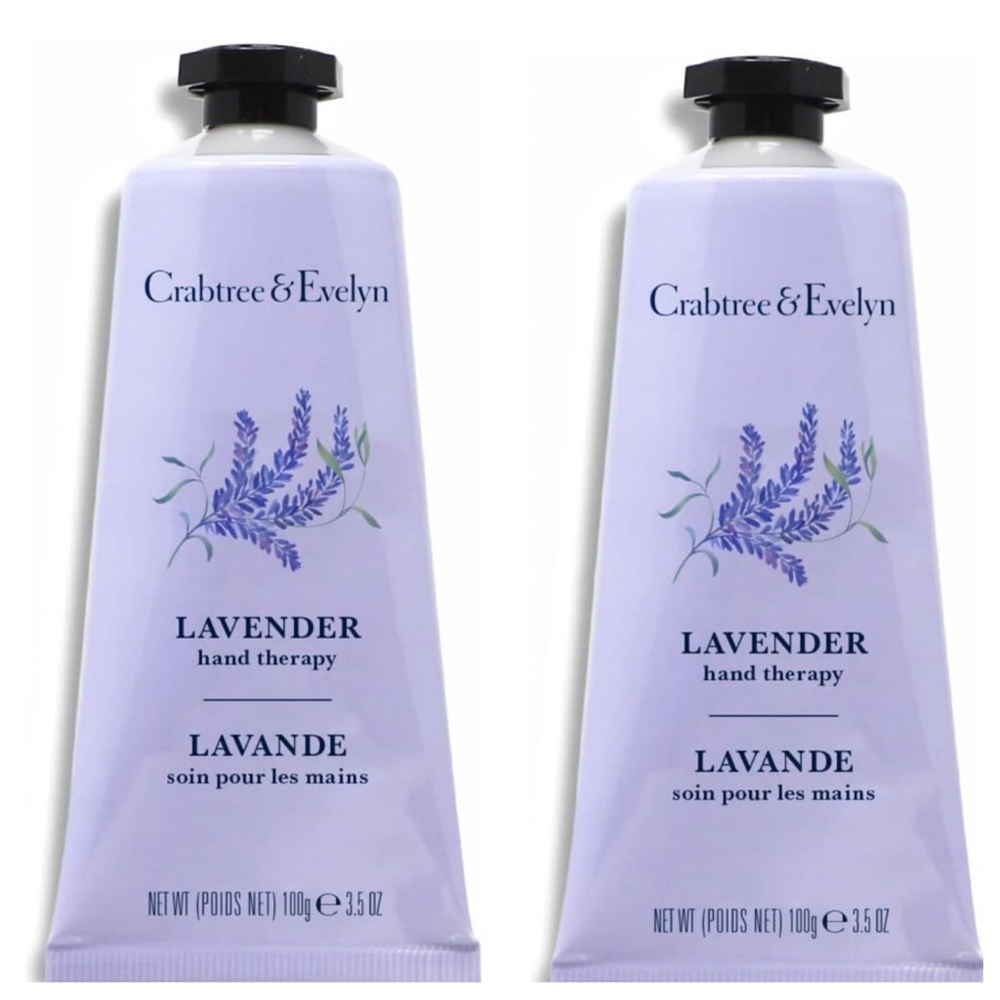 NIB 2 Pack Of CRABTREE & EVELYN Lavender Hand Therapy Cream 3.5 oz X Set Of 2